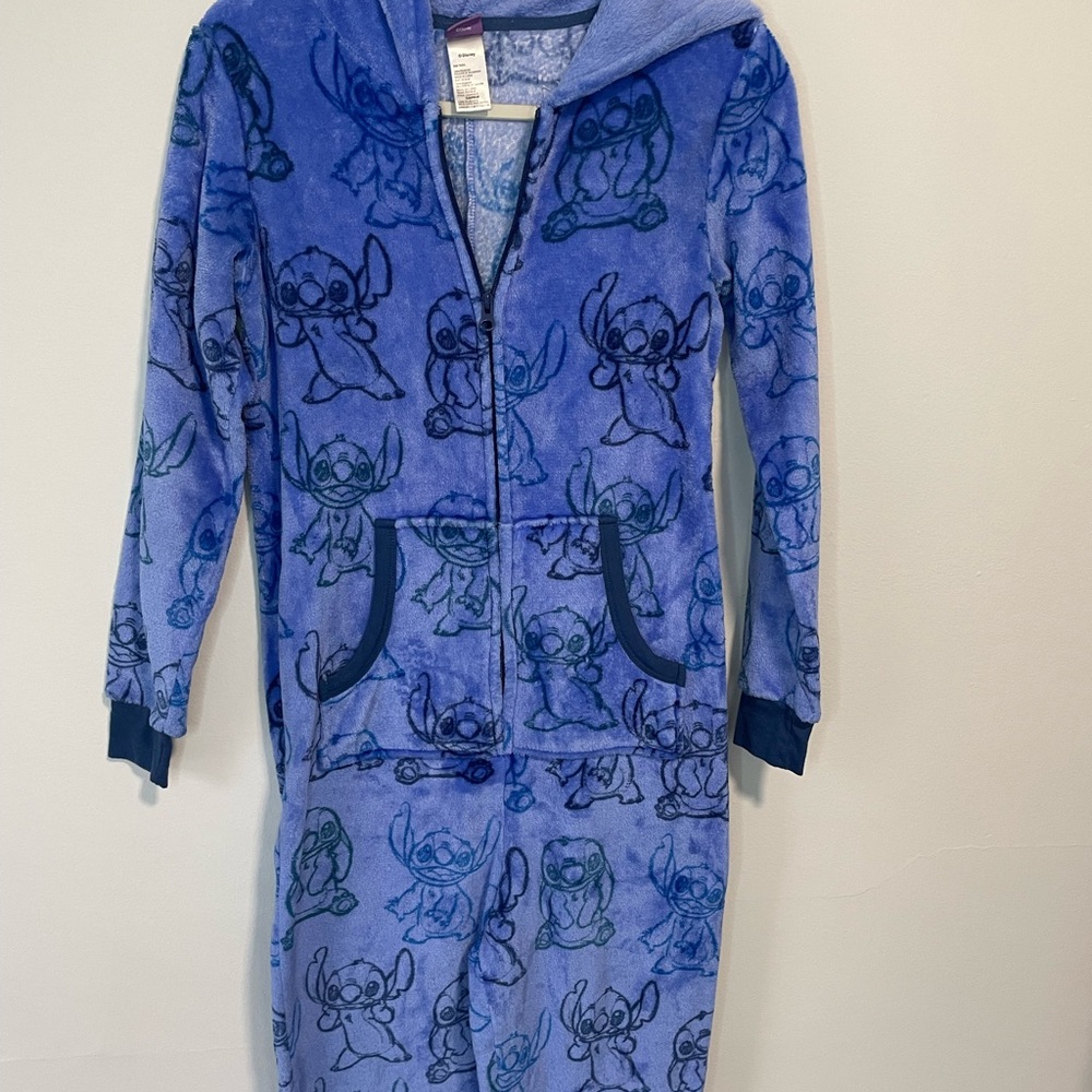 Blue Stitch Hooded Onesie